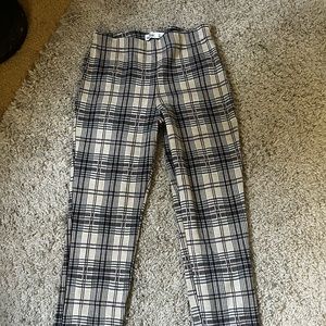 Hollister elastic plaid pants